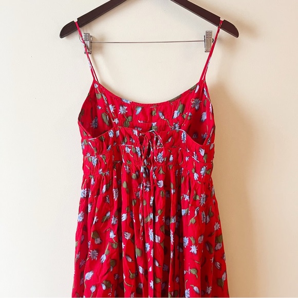 J. Crew Red Floral Maxi Dress - Picture 5 of 7